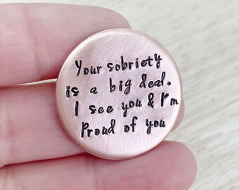 Regalo de sobriedad, chips de sobriedad, recuperación, llavero de sobriedad, chips aa, medallón, regalos sobrios, regalos de recuperación, moneda de sobriedad, como monedas