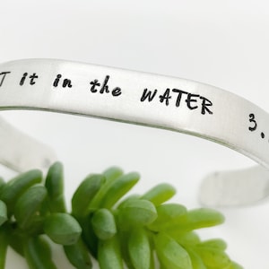 Left it in the water, adult baptism bracelets, baptized bracelet, baptism bracelets, baptism gifts, religious bracelets, teen baptism gifts