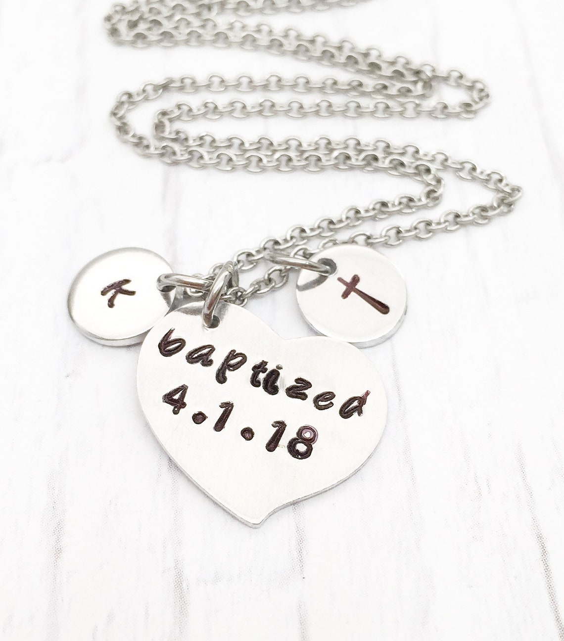 Baptized Necklaces Girl Baptism Gift Baptism Necklace Girl Etsy