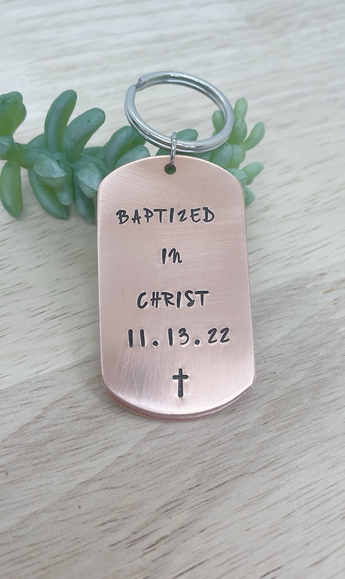 Baptism Keychain Left It in the Water Baptism Gift Adult Etsy