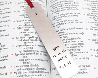 Baptism bookmarks, left it in the water bookmark, baptism bookmark, adult baptism gift, jw baptism gift, JW, baptized bookmark, kid bookmark