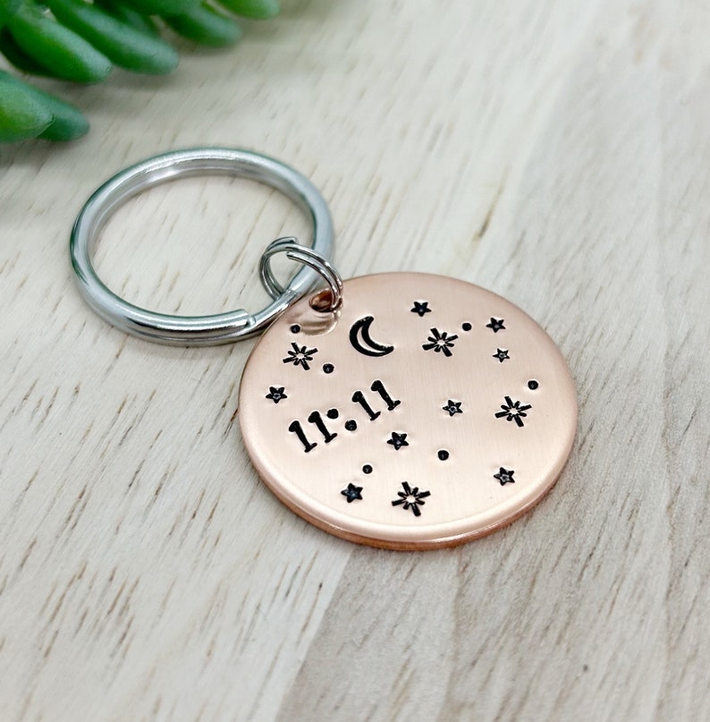 11:11 Wish Keychain, Lucky 1111 Keychain, Lucky Token, 111 Lucky ...