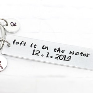 Left it in the water, baptism keychain, man baptism keychain, adult baptism gift, Christian keyring, teen baptism gifts, baptism gifts