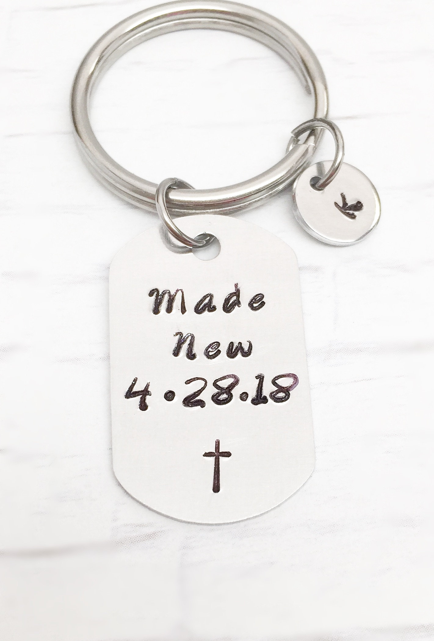 Made New Keychain Teen Baptism Gifts Adult Baptism Gift Men Etsy Ireland