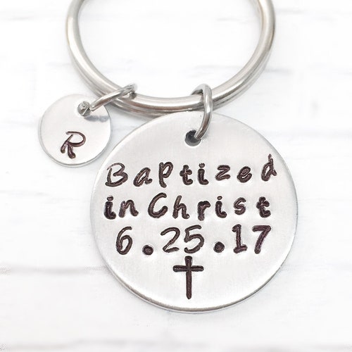 Adult Baptism Gifts Baptized in Christ Baptism Keychain Etsy