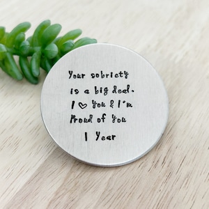 Sobriety gift, sobriety chips, sober coin, sobriety keychain, aa chips, medallion, sober gifts, recovery gifts, sobriety coin, as coins