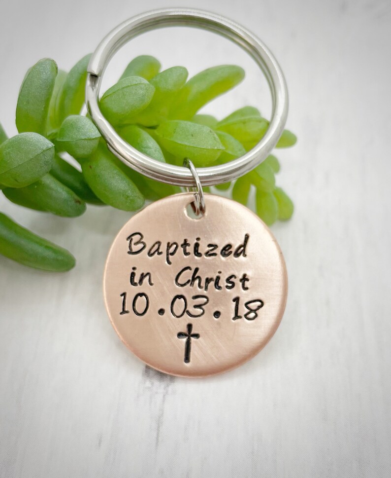Baptized in Christ Key Baptism Gifts Adult Baptism Gift Men Etsy