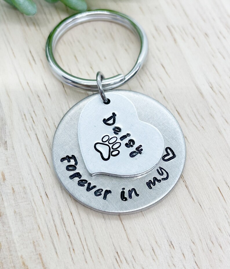 Pet Memorial Keychains Pet Memorial Gifts Remembrance of Etsy