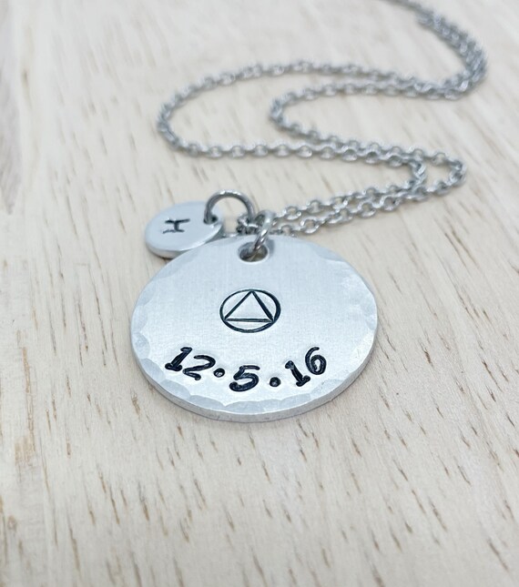 Sobriety Necklace Sobriety Gift Sober 