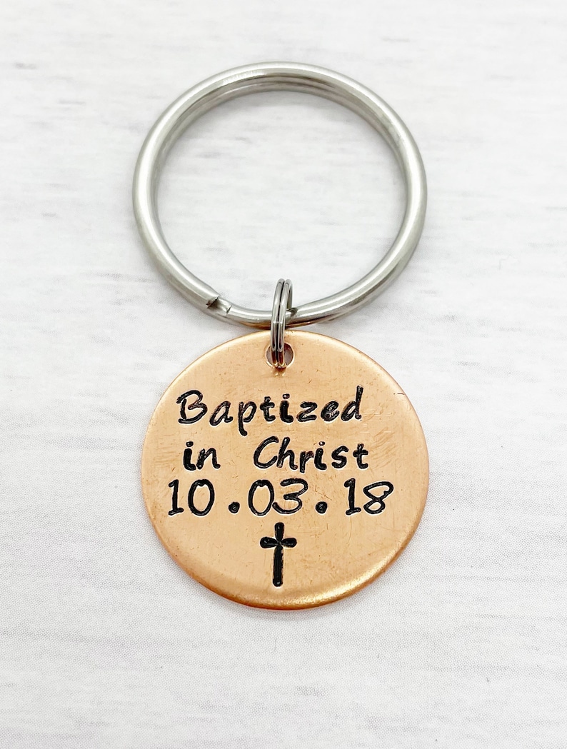 Baptized in Christ key baptism gifts adult baptism gift men Etsy