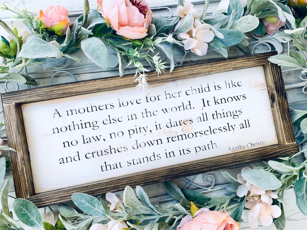 Quotes on Wood, A Mothers Love, Mothers Day, Rustic Sign, Home Decor ...