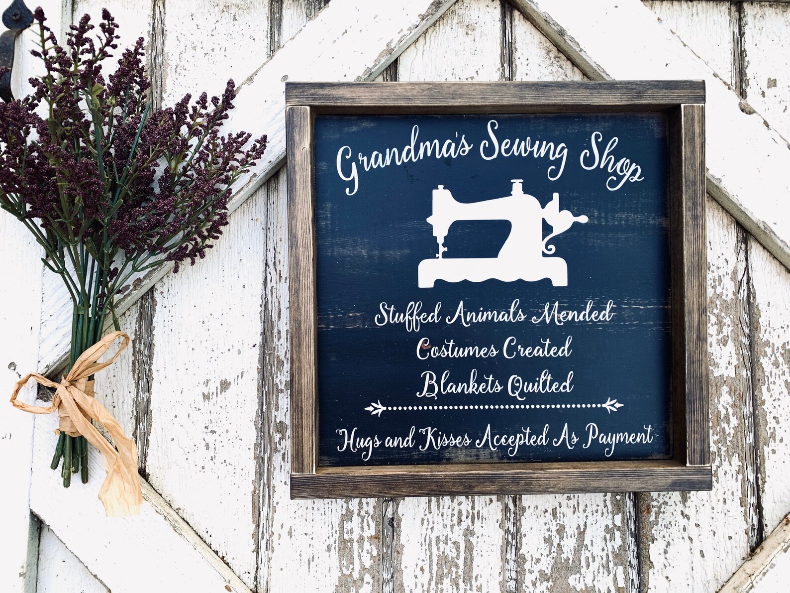 Grandmas Sewing Shop Gift Ideas for Grandma Wooden Signs Etsy