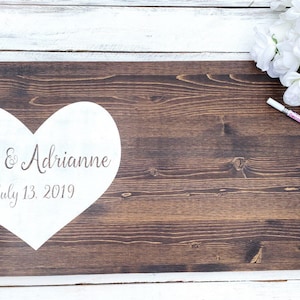 Wedding Guest Book Alternative, Wedding Signs, Personalized Wedding Signs, Rustic Wedding Decor, Wedding Guestbook, Custom Sign, Wood Signs