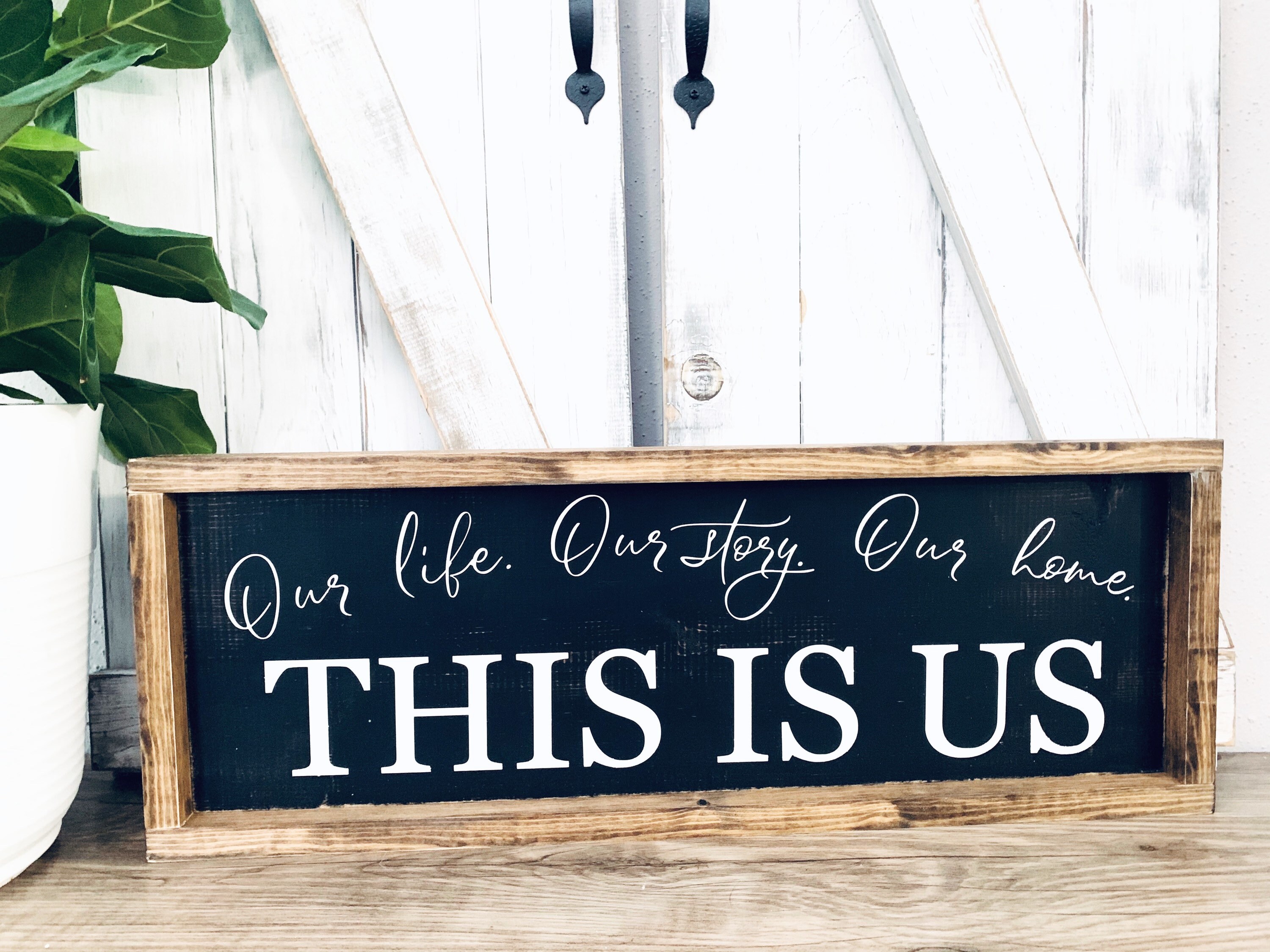 This is Us Family Sign Rustic Wood Sign This is Us Sign Etsy