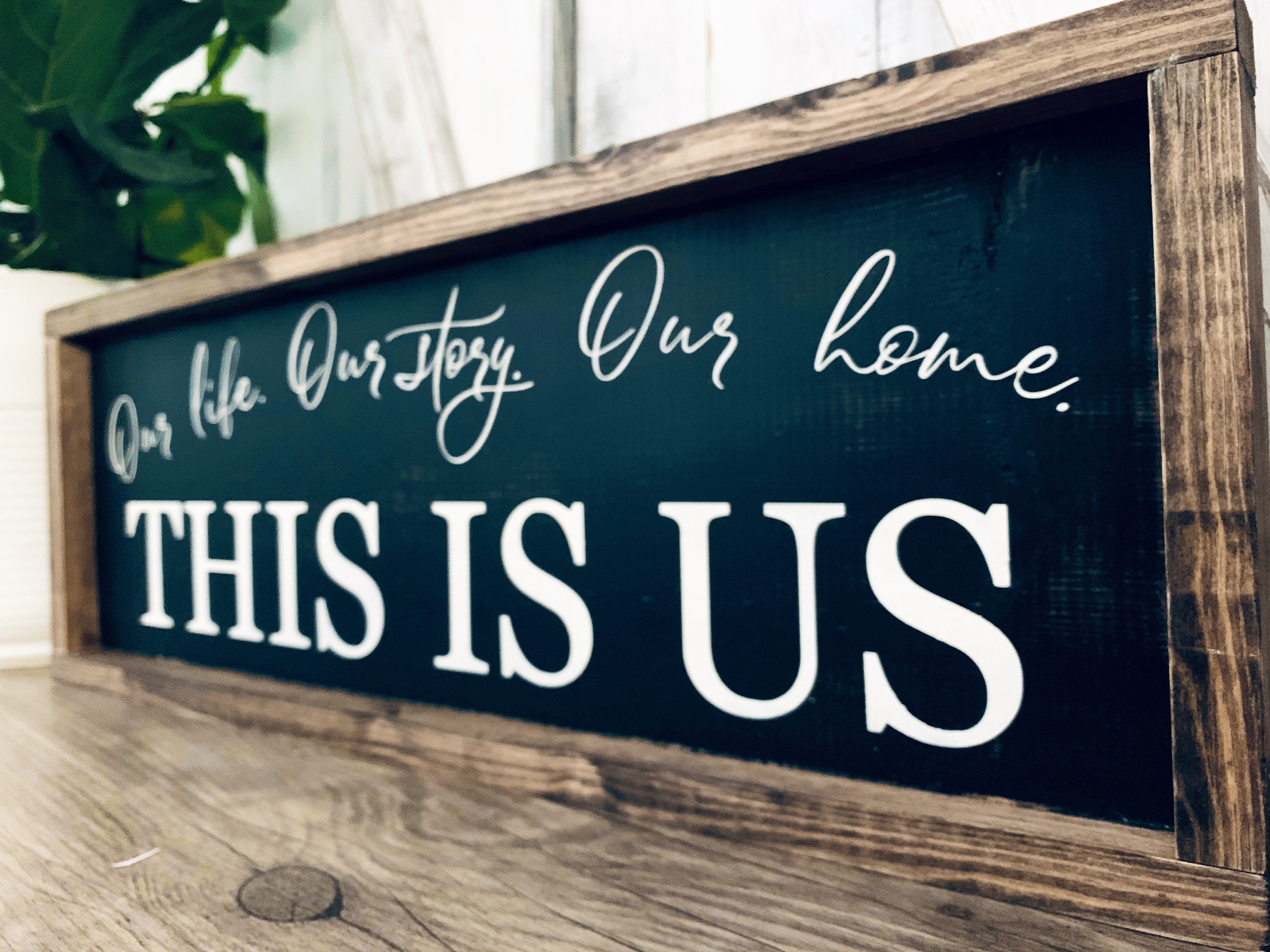 This is Us Family Sign Rustic Wood Sign This is Us Sign Etsy