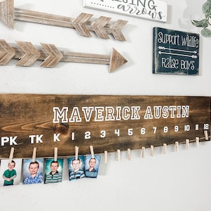 School Picture Board, K-12 Picture board, School pictures, School Picture Display, K-12 pictures, Wood Signs, Personalized Photo Display