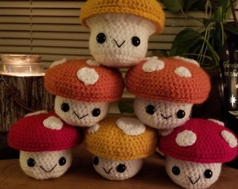 Handmade Crochet Mushrooms