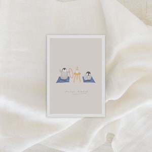 Postcard: Penguins Yoga