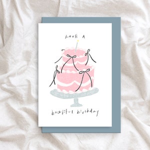 Greeting Card: Have A Bowtiful Birthday, Celebration Card, Birthday, Illustrated Card