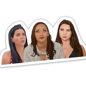 Larissa, Chantel, Anfisa Eyeroll Trio - 90 Day Refrigerator Magnets - 90DF Inspired- Reality TV Show Gift - Friend, Girlfriend, Fiance