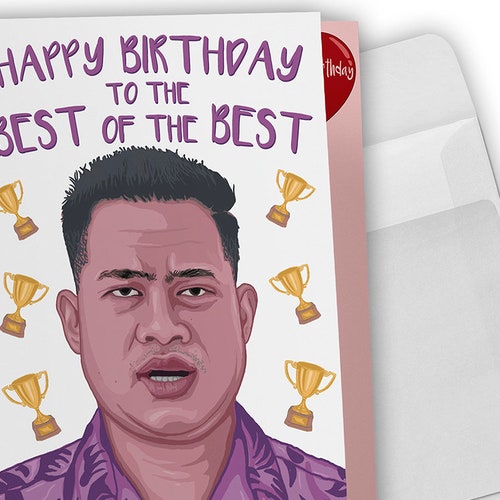 Asuelu Best of the Best Birthday Card 90 Day Greeting Card Etsy