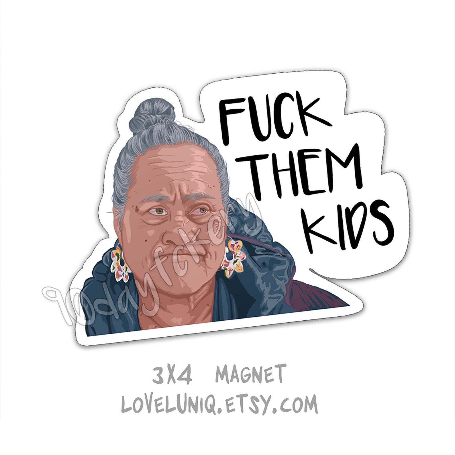 Mother Asuelu Fuck Them Kids Refrigerator Etsy