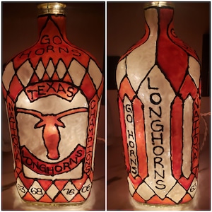 Christmas Special*Ready to Ship! Large Texas Longhorns Lamp