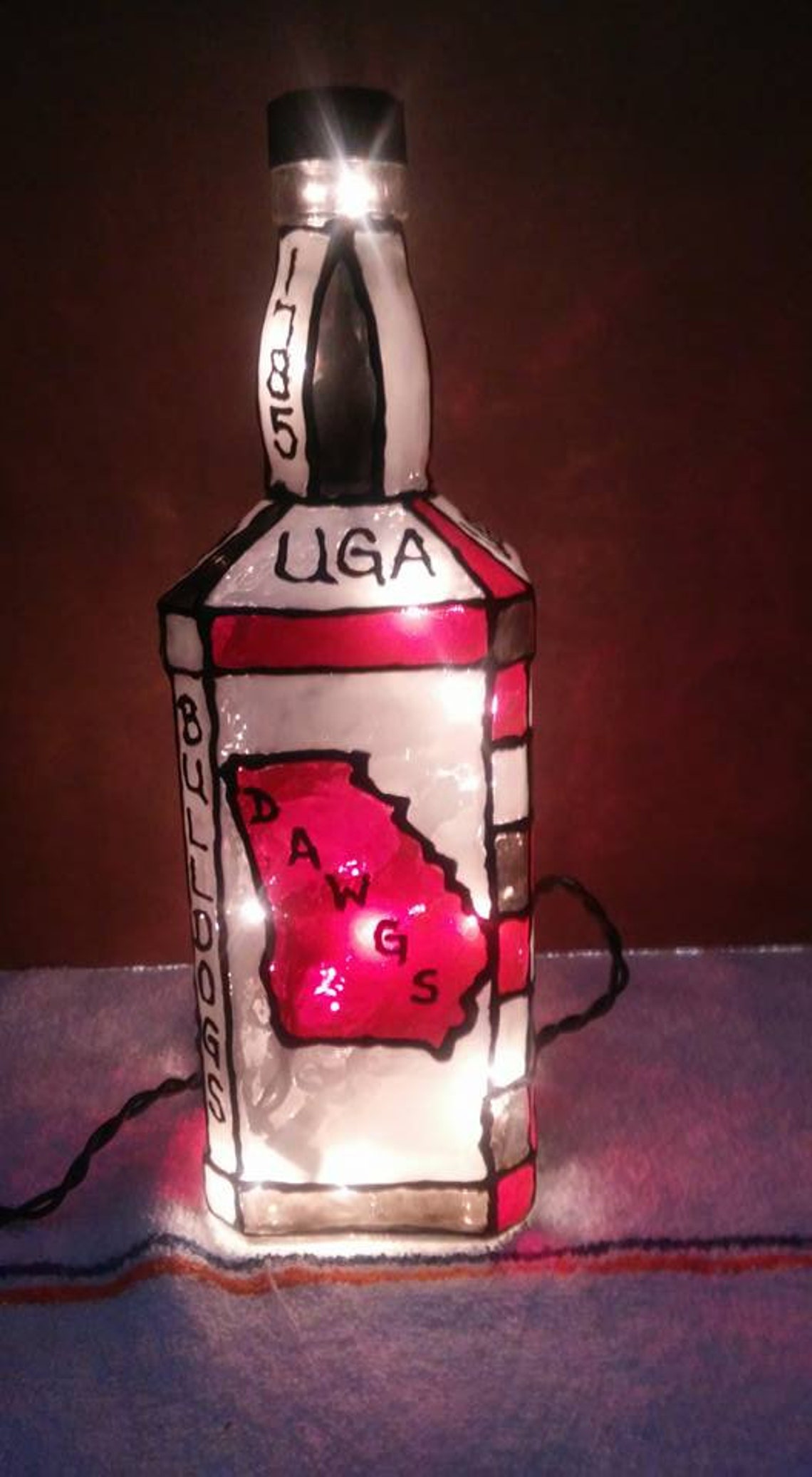 Jack Daniels Medium Georgia Bulldog Lamp | Etsy Jack Daniels Medium Georgia Bulldog Lamp | Etsy