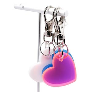 Chunky Heart 5mm Acrylic Keychain