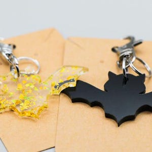 Mini Bat Keychain Set | Halloween Bat Keychains | Cute & Spooky Key Rings | Handcrafted Bat Keychains | Fun Halloween Gift for Lovers