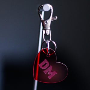 CUSTOM Valentine Mini Herz Acryl Keychain