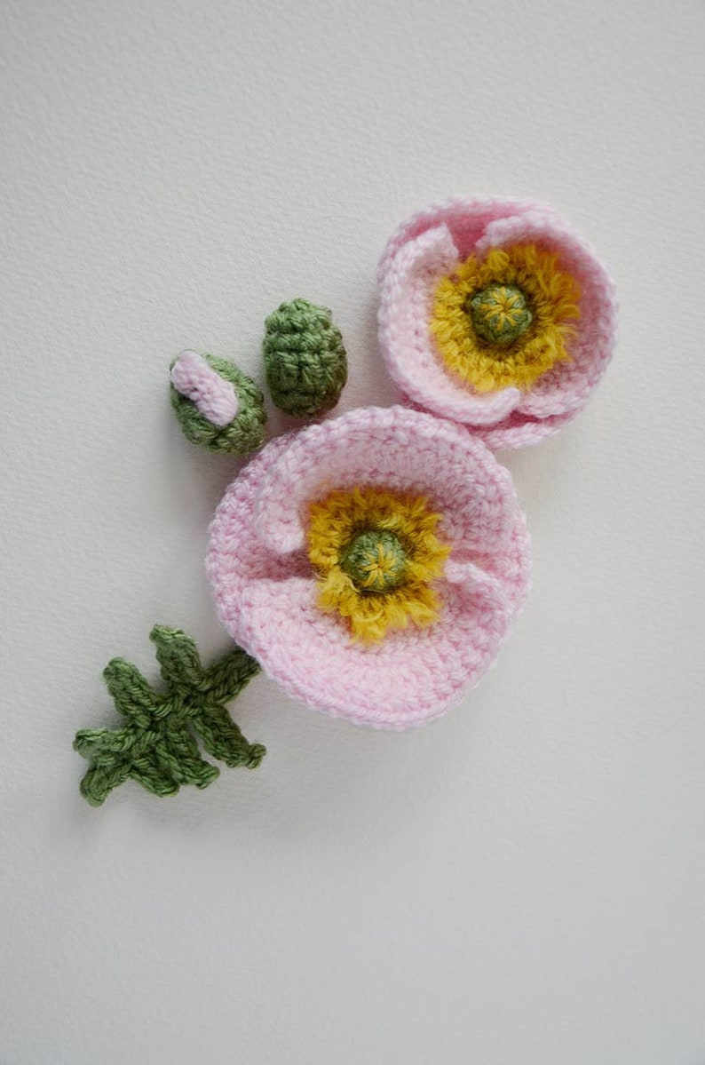 Crochet Flower Pattern Iceland Poppy image 5