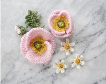 Crochet Flower Pattern - Iceland Poppy