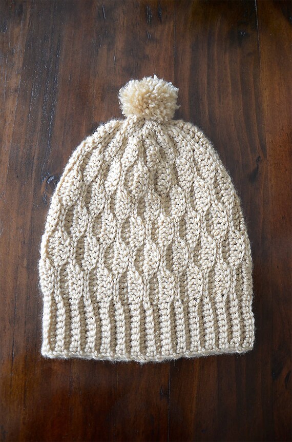 Crochet Hat Pattern the Wave Beanie - Etsy