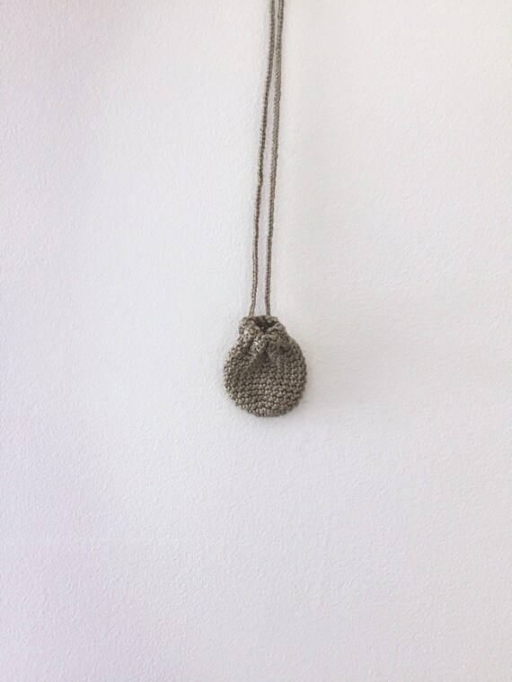 Small pouch necklace sale
