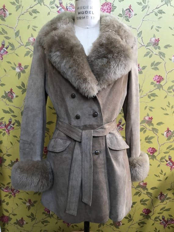 1970’s Suede Wrap Coat