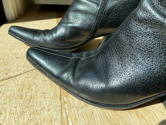 Italian-made Pointed-toe Half Boots - image 6