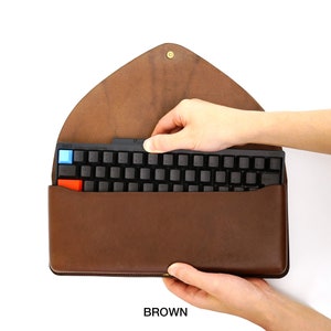 Custodia artigianale per tastiera, Custodia per HHKB, Custodia in pelle per tastiera HHKB, Cover per HHKB Professional Hybrid Type-S, Su ordinazione