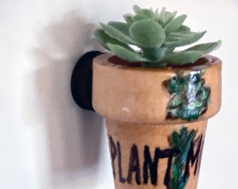 Plant mom gift - mini succulent fridge magnet - mother's day gift - Housewarming gift - mini magnets - mini plant - fake succulent magnet