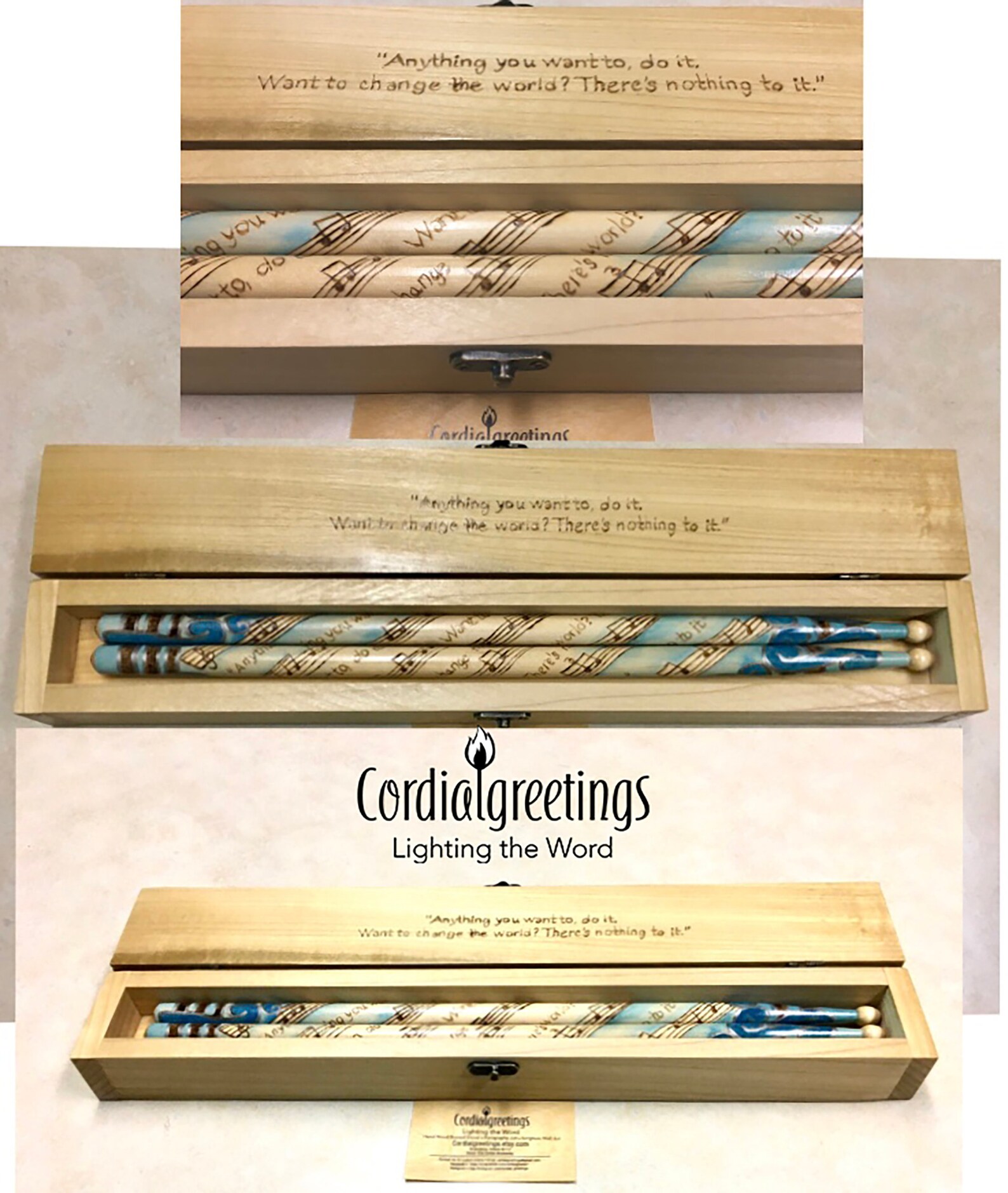 Drumstick box set drumstick box drumstick case Etsy