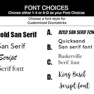 Choose a font from the list.