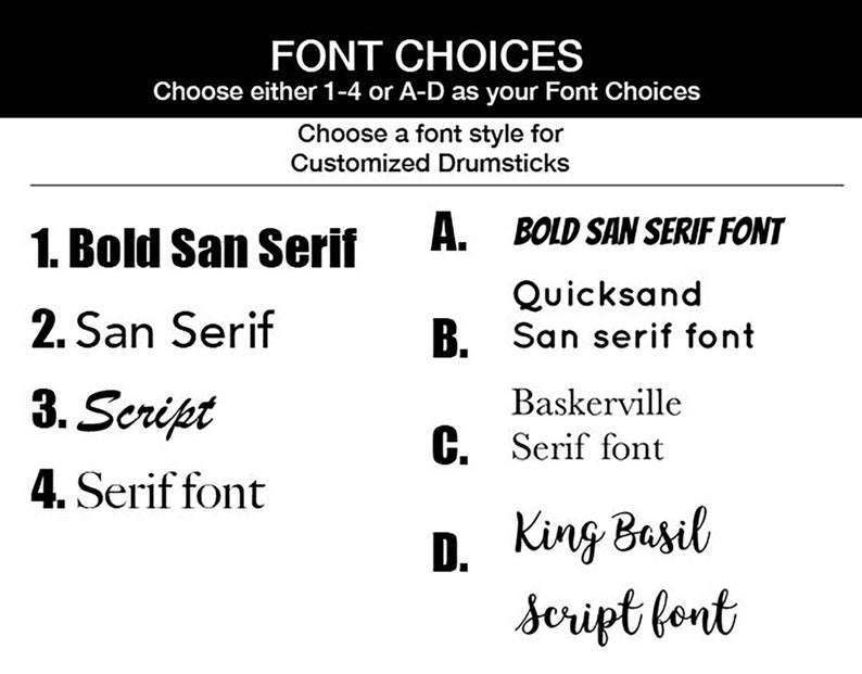 Choose a font from the list.