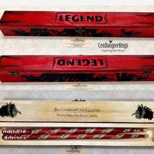 Drumstick box set – drumstick box - drumstick case – customized drumsticks - grad gift - drummer gift -5 yr anniv.- retirement- fathers day image 11