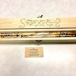 Customized drumstick box set, includes hand customized poplar wooden box with 5a hickory customized drumsticks