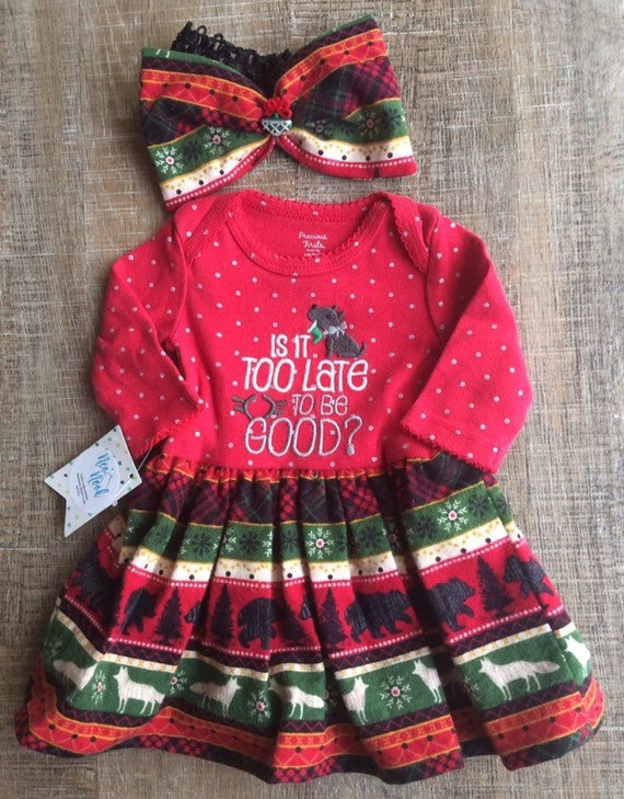 newborn baby christmas dress