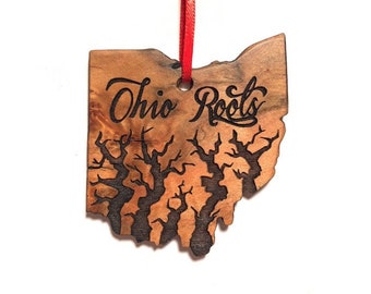 Ohio Roots Wood Magnet State Of Ohio Wood Magnet Etsy
