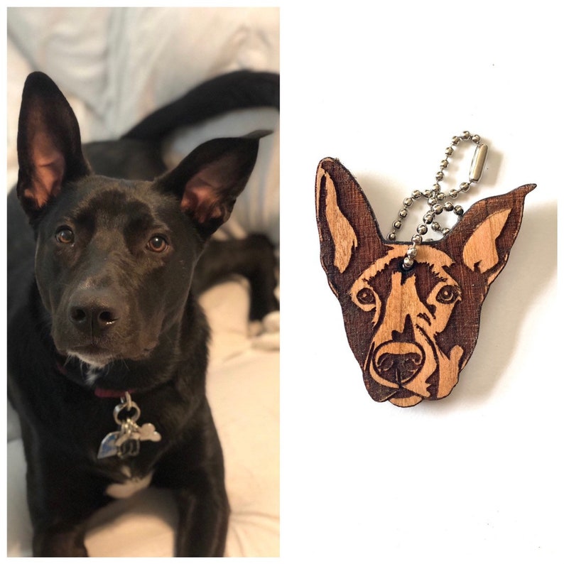 Custom Pet Portrait Keychain, Custom Dog Keychain, Pet Memorial Gift, Pet Loss Gift, Personalized Pet Gift, Mothers Day Gift 