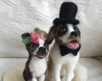 Personalised Pet Wedding Cake Topper/Dog wedding topper/Custom made pets/OOAK Pet Cake Topper/Pet Ornament Topper/Pet Portrait/OOAK Dog