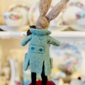 Musical Hare Doll : Needle Felted Rabbit, Hare Wool Sculpture With ...