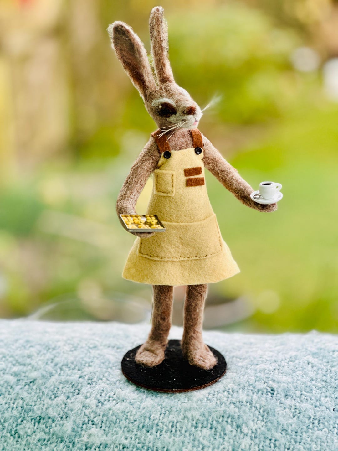 Felted Bunny Doll: Cute Rabbit, 'tilly' Rabbit Ornament, Needle Felted ...